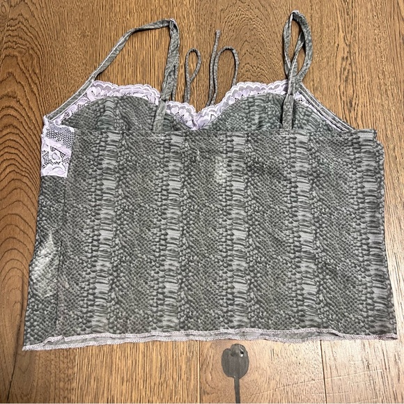 Urban Outfitters purple lace and snakeskin tank - Picture 3 of 3